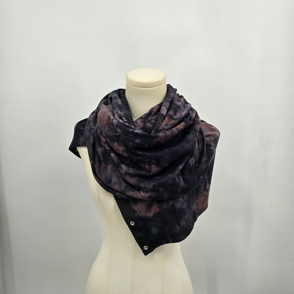 lululemon athletica Accessories - Lululemon Vinyasa Scarf Nulu Tie Dye Smoky Rose Black Convertible Wrap NWT
